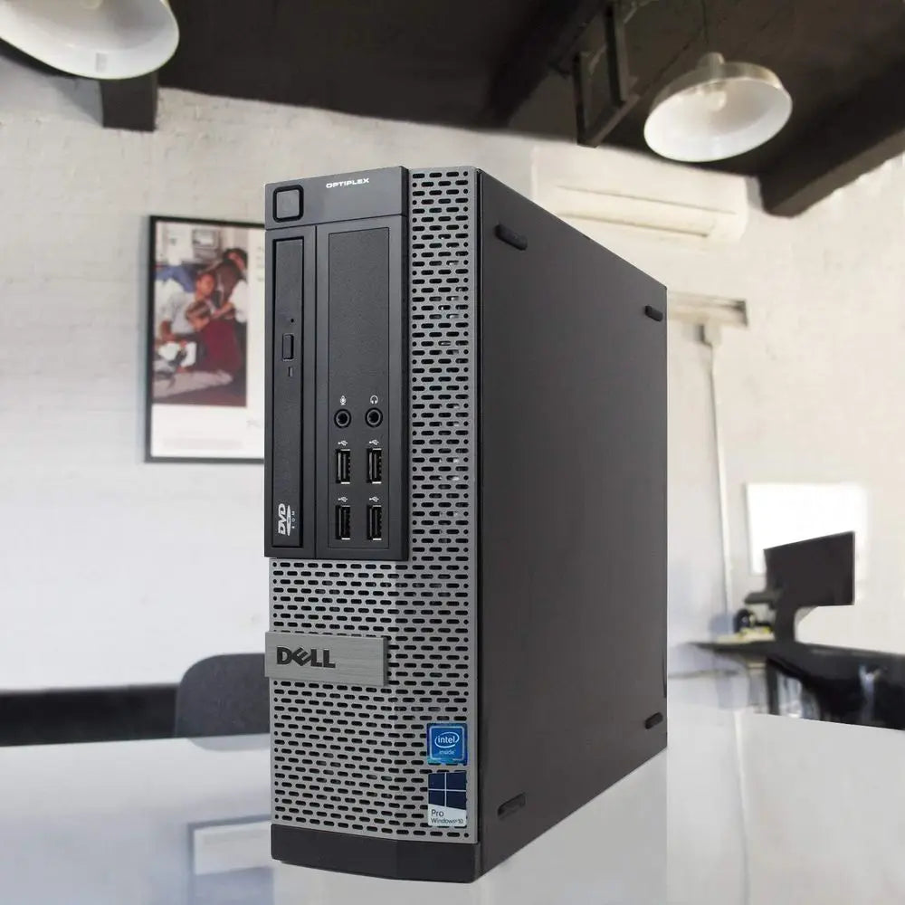 Optiplex 7010 Desktop Computer - Intel Core i7 Up to 3.8GHz Max Turbo requency, 16GB DDR3, New 1TB SSD, Wii, USB 3.0, DVDRW, 2X Aurexia off