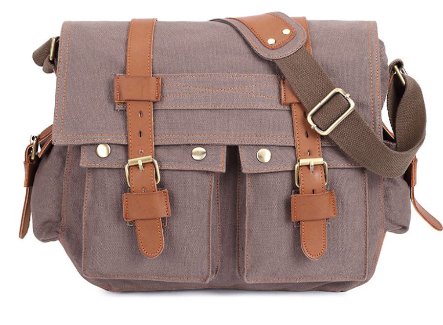 Men's Canvas Shoulder Bag, Business Crossbody Bag Aurexia off