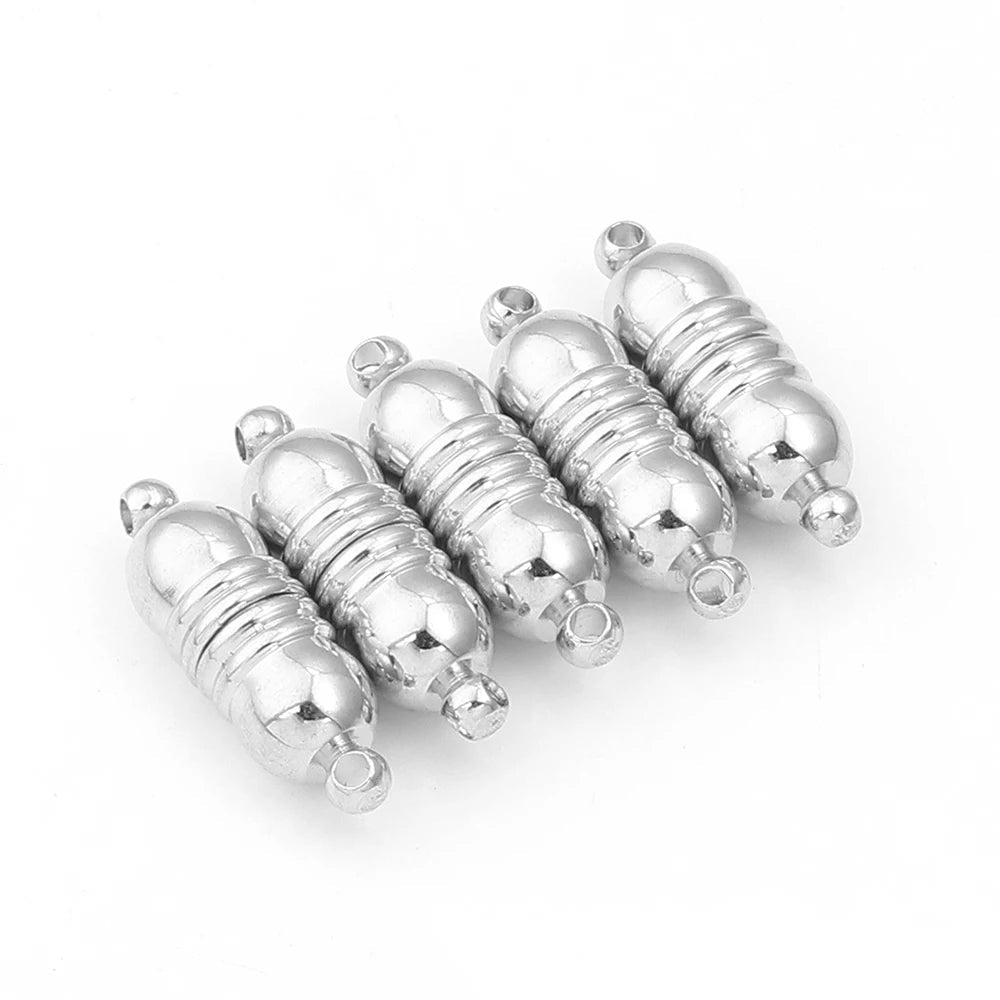 5pcs/lot Strong Magnetic Clasps Copper Plated Magnet End Clasp Connectors For Jewelry Making DIY Leather Cord Bracelets Necklace Aurexia off