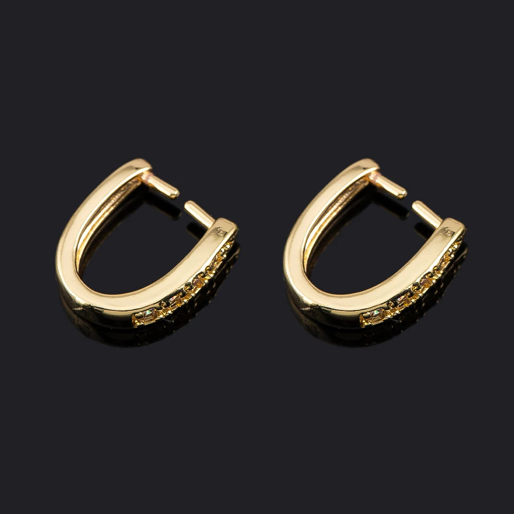 14K Gold Plated Brass Metal Pendant Bail Hooks For Jewelry Making,Inlaid Zircon Pendant Holder Bail,Jewelry Making Accessories Aurexia off