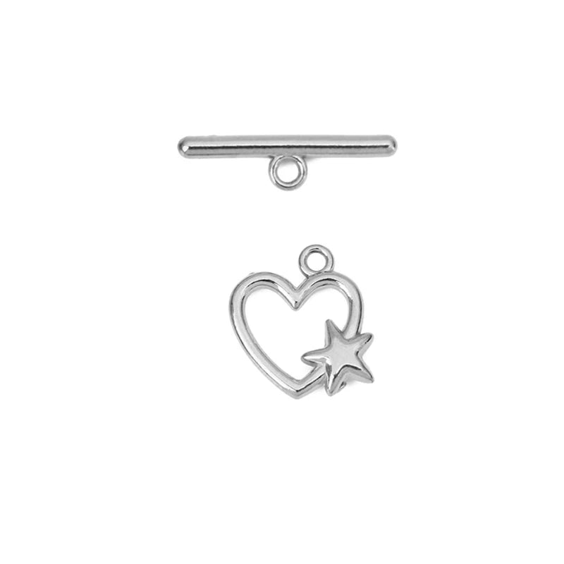 5sets PVD Never Fade Stainless Steel OT Clasps Toggle Bracelet Hooks End Necklace Connectors ForDiy Jewelry Making Accessories Aurexia off