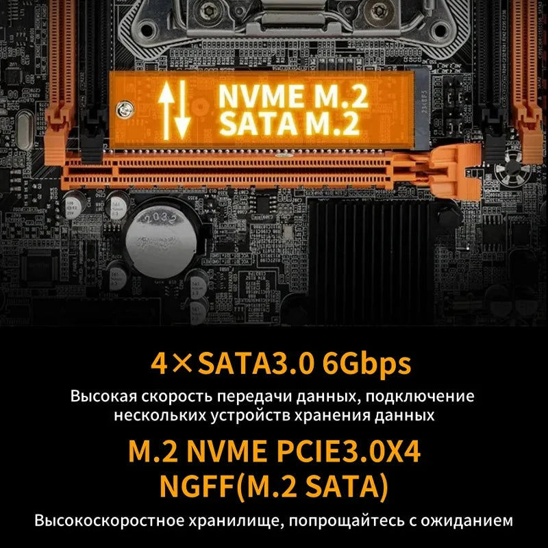 X99 motherboard LGA2011-3 V3/V4 CPU DDR4 PC/REG ECC RAM NVME/NGFF M.2 C612 Chip SATA3.0 USB3.0 PCIE3.0 16X Slot PS/2 Aurexia off