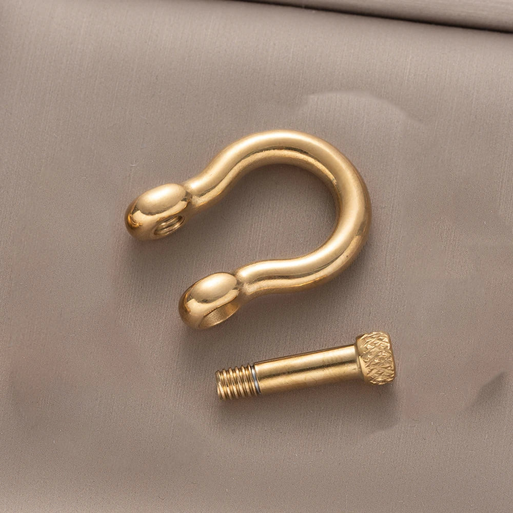 1pcs 304 Stainless Steel D-Ring Anchor Shackle Clasps Screw Lock Bow Horseshoe Buckle for DIY Bracelets Purse Jewelry Making Aurexia off