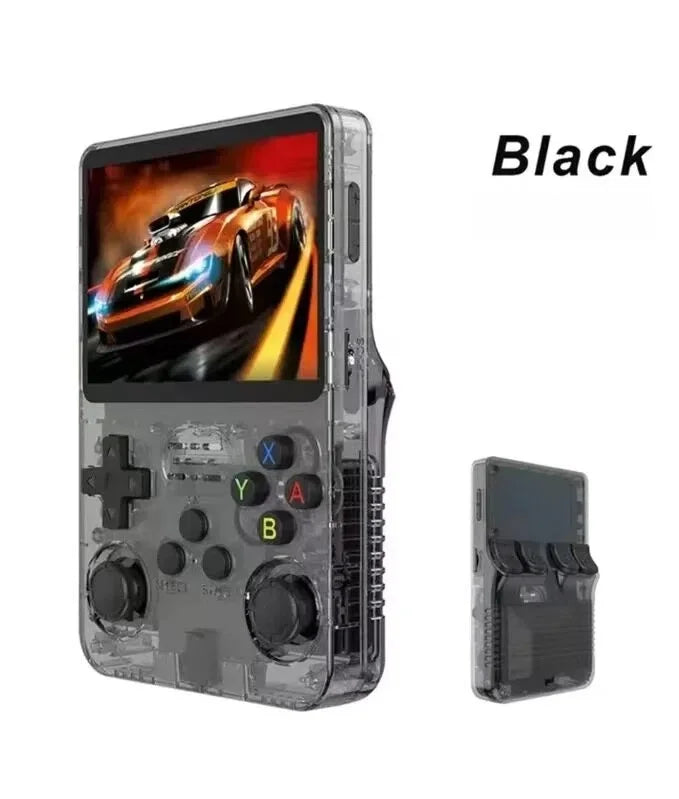 Portable R36S Handheld Game Player 3.5 Inch IPS Display 128GB Linux System Preloaded Retro Games Pocket Console