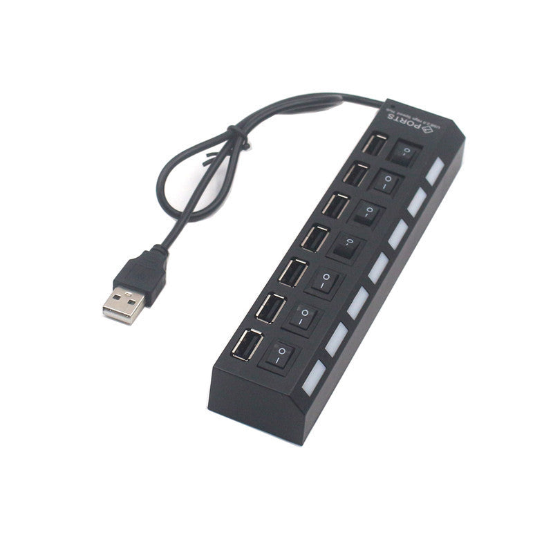 QuadPort USB Hub with Switches Aurexia off