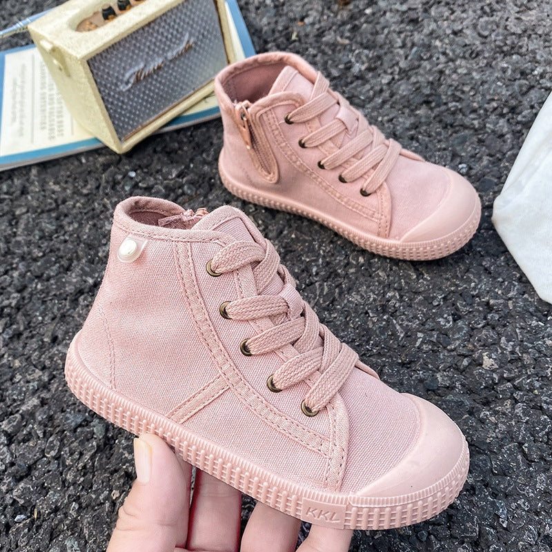 Autumn Winter Trendy High-Top Canvas Shoes for Boys Aurexia off