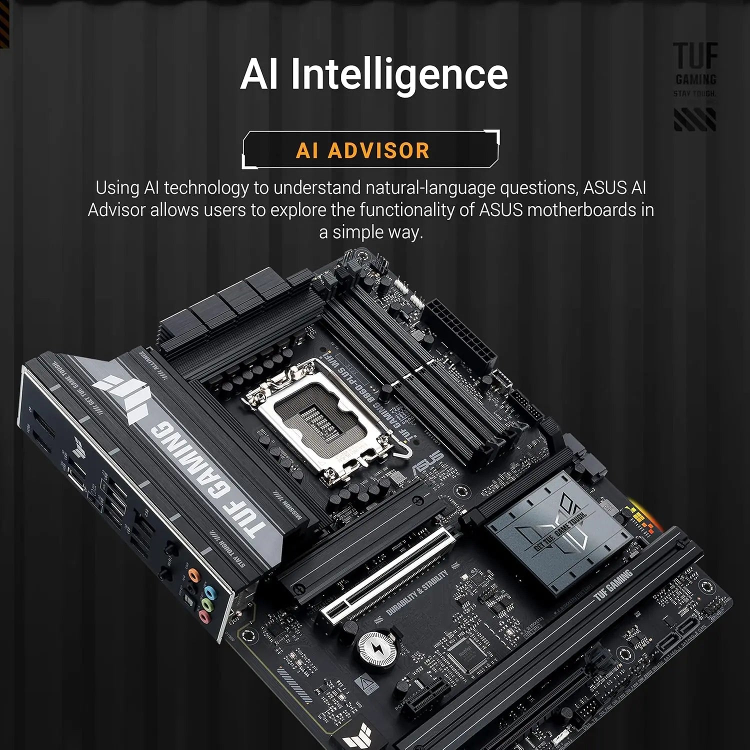 Gaming B860-PLUS WiFi ATX Motherboard, Intel Core Ultra Ready, AI PC, DDR5, PCIe 5.0, M.2 Slots Aurexia off
