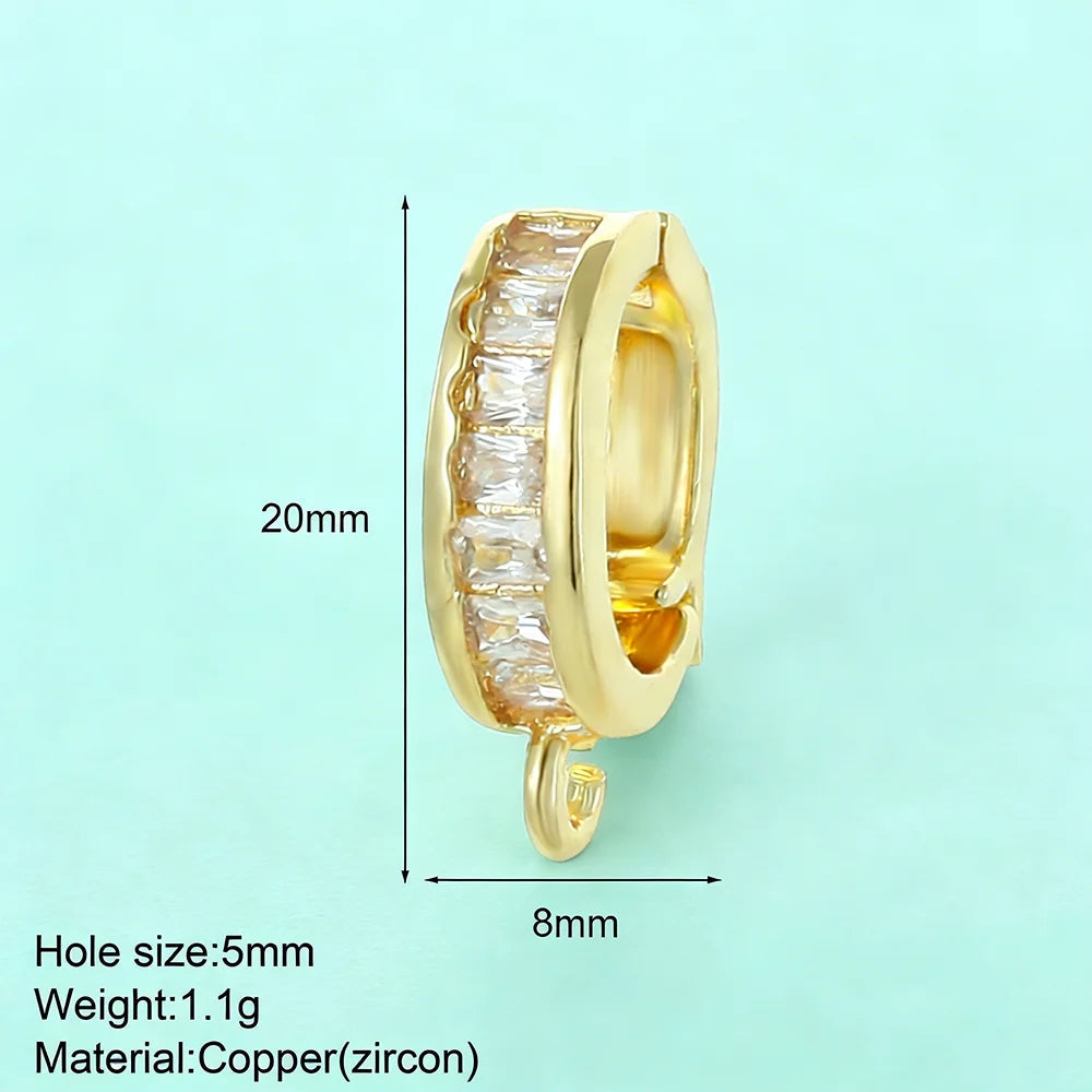 5pcs Fashion Bikini Button Charms Pendant For Jewelry Making Supplies Zircon Diy Earrings Bracelet Necklace Keychain Wholesale Aurexia off