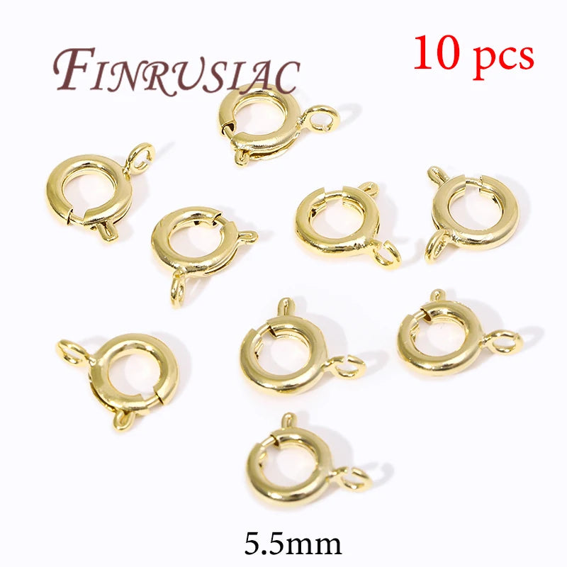 18K Gold Plated Lobster Clasps For Bracelets,Spring Clasps For Jewelry,DIY Jewelry Making Supplies,Connectors Clasp Accessories Aurexia off
