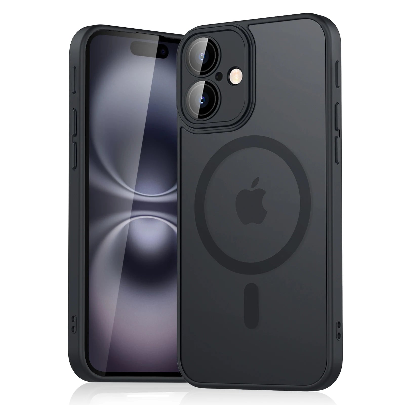 Luxury Magnetic Matte Translucent Armor Shockproof Case For iPhone 11/ 12 13 14 15 16 For Magsafe Wireless Charge Cover Aurexia off