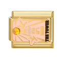 New Original Golden Tarot Cards Zircon DIY Italian Charm Bracelet Stainless Steel Women Jewelry DIY Making Gifts Drop Shipping Aurexia off
