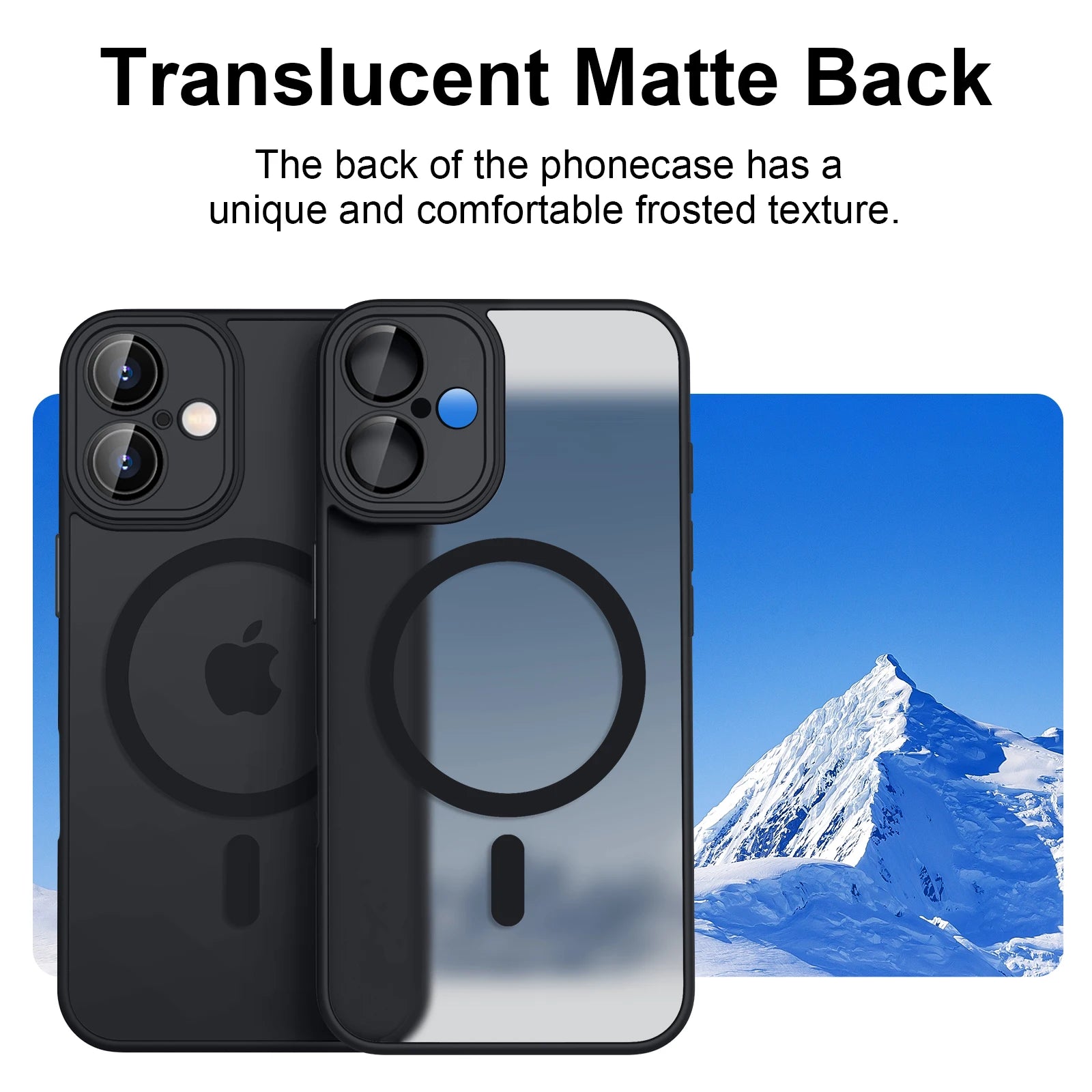 Luxury Magnetic Matte Translucent Armor Shockproof Case For iPhone 11/ 12 13 14 15 16 For Magsafe Wireless Charge Cover Aurexia off