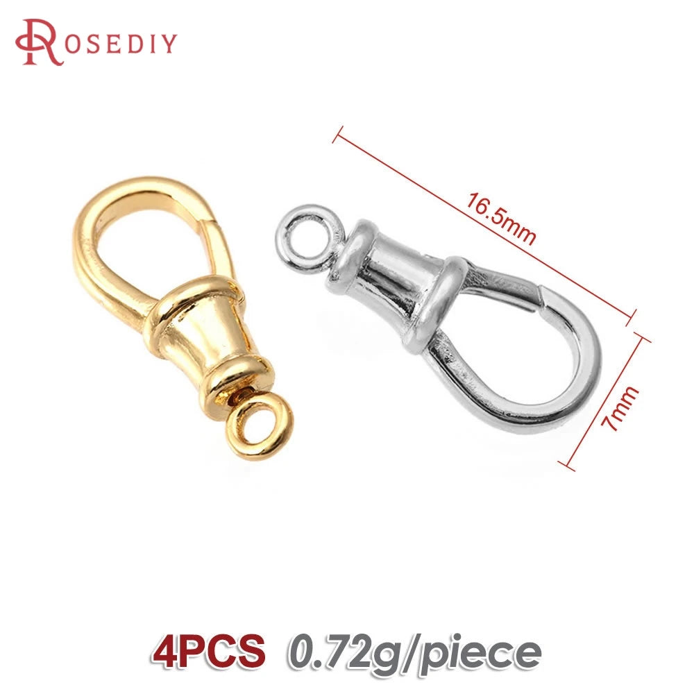 18K Gold Color Brass Rotatable Lobster Clasps Connect Clasps Jewelry Necklaces Bracelets Making Diy Findings Accessories Aurexia off