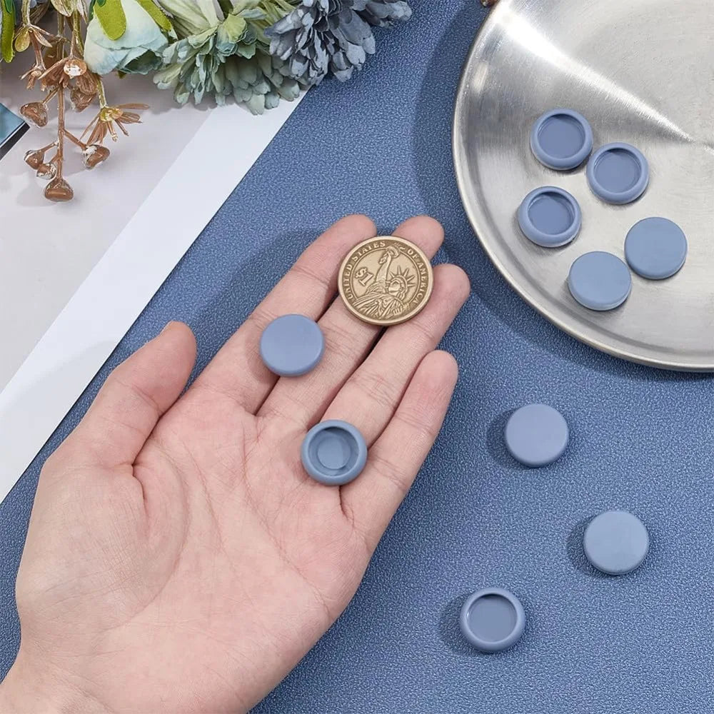 10Pcs Gray Button Covers for Jeans Suitable for 15mm Button TPU Cover Shirt Buttons Cover Aviod Shirt Holes for Jeans Buttons Aurexia off