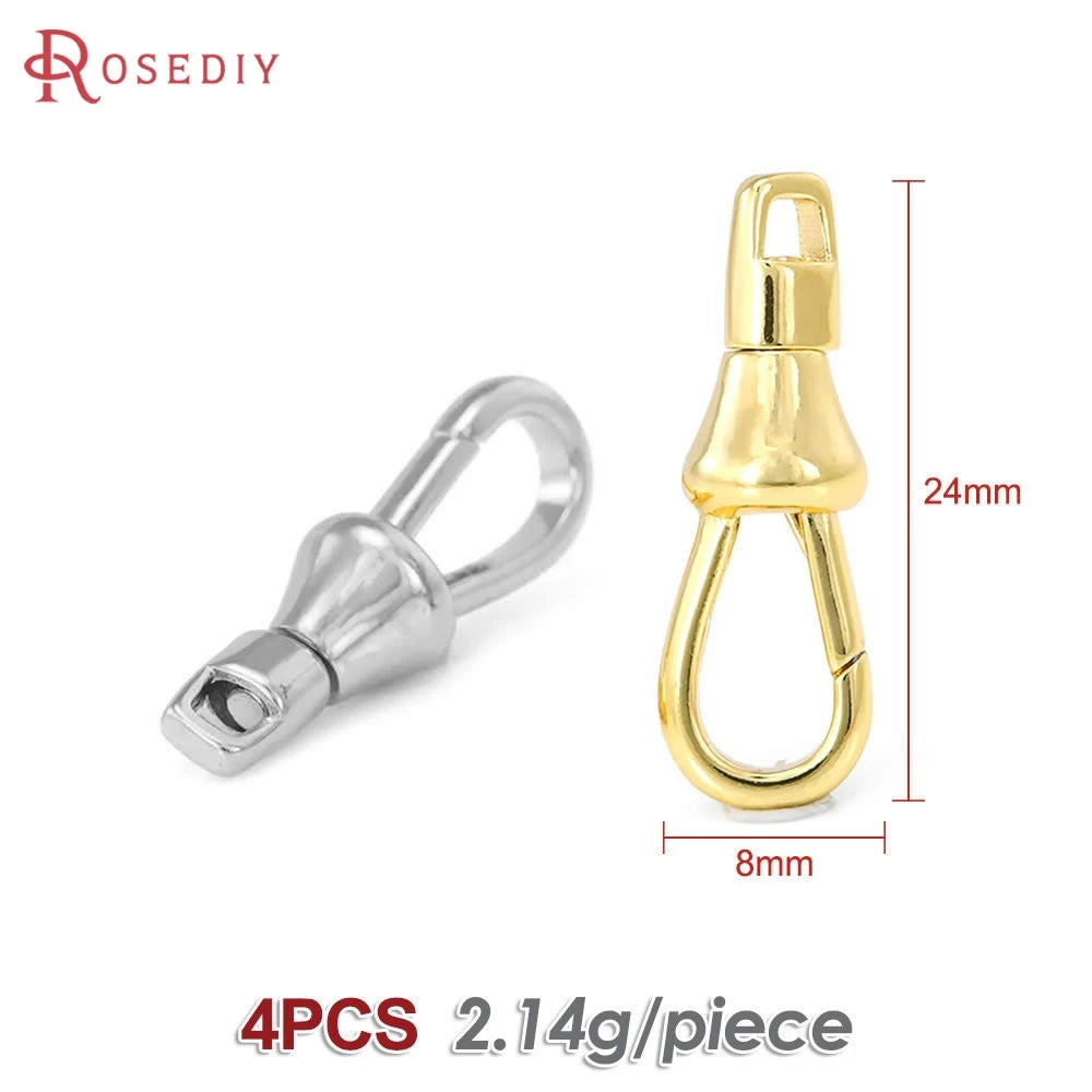 18K Gold Color Brass Rotatable Lobster Clasps Connect Clasps Jewelry Necklaces Bracelets Making Diy Findings Accessories Aurexia off