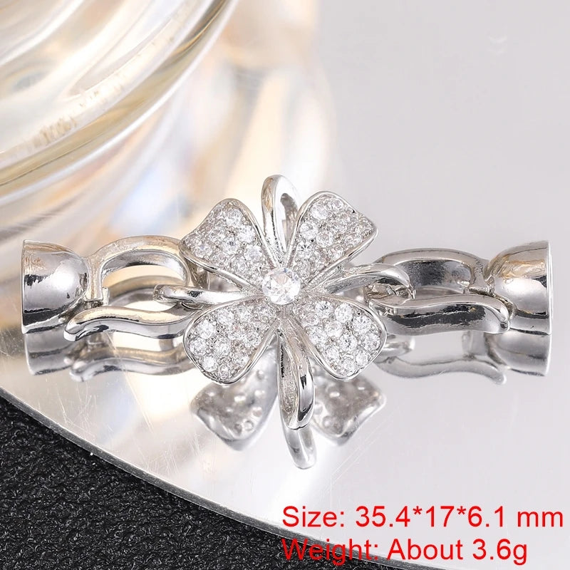 Juya Creative Copper Fasteners Connector Decoration Locks Clasps Accessories For DIY Needlework Beads Gems Pearls Jewlery Making Aurexia off