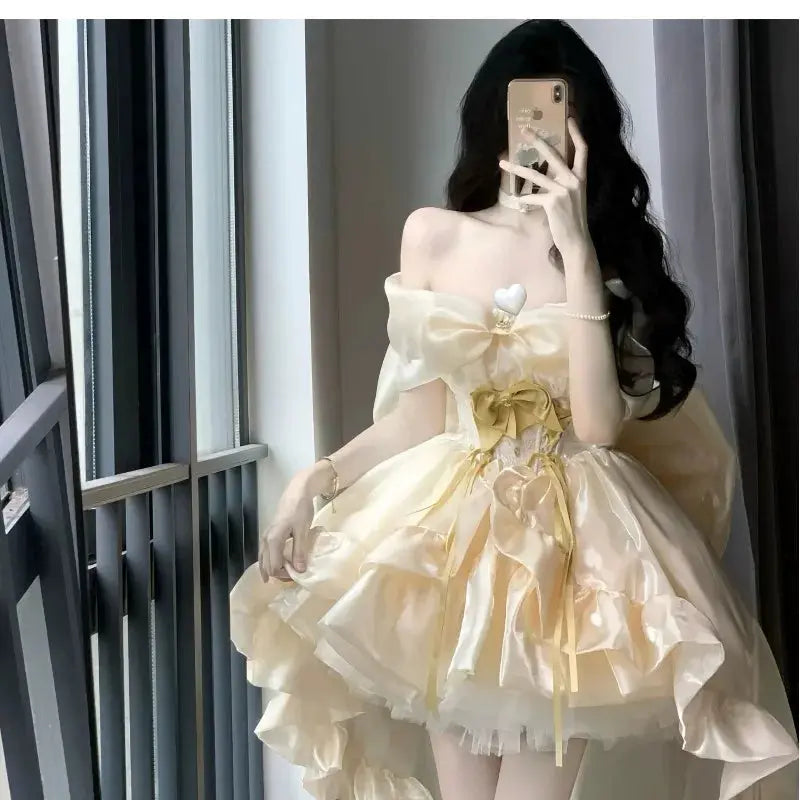 Luxury High End Birthday Party Gown Elegant Adult Banquet Princess Evening Dress Japanese Lolita Style Sweet Cute Dresses Ladies Aurexia off