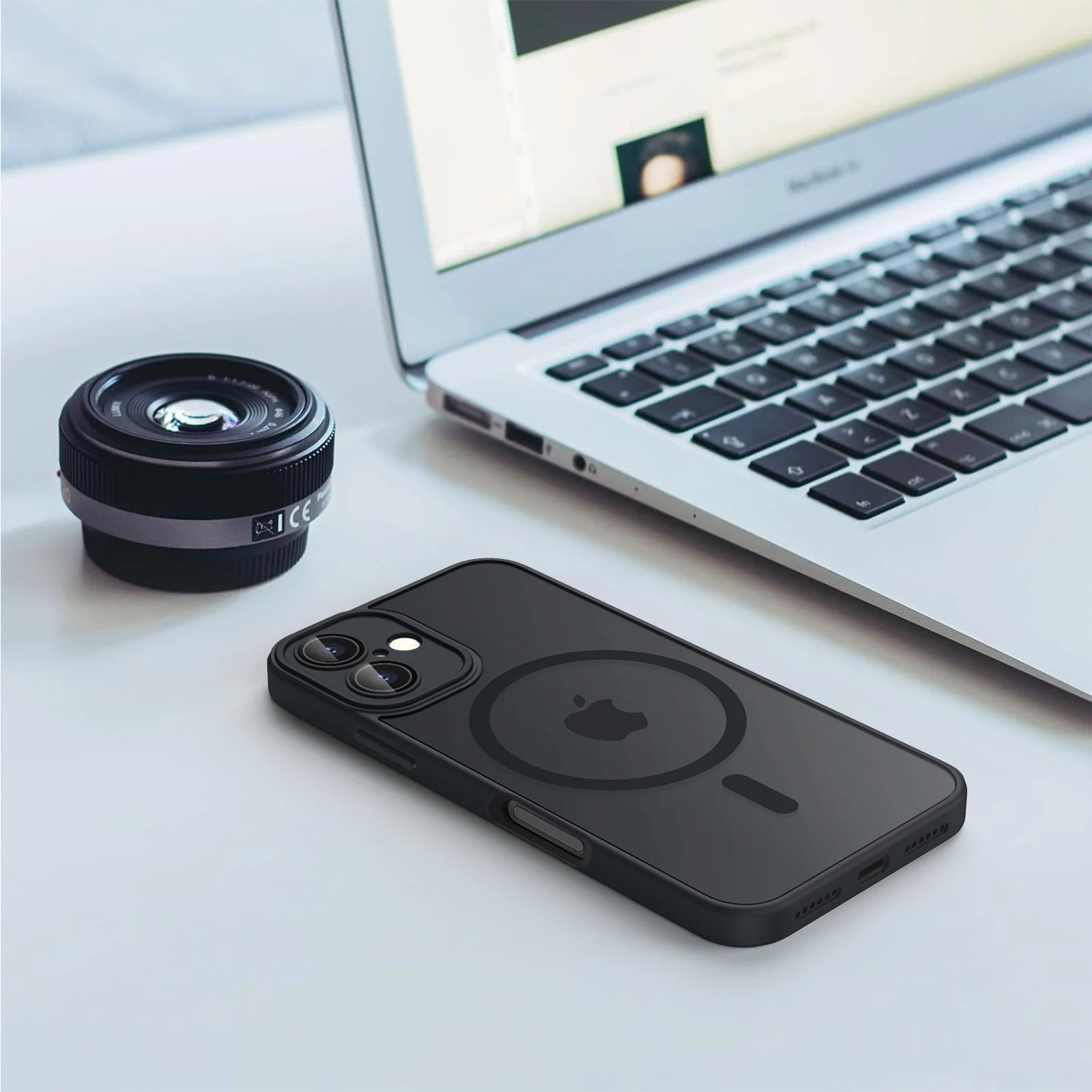 Luxury Magnetic Matte Translucent Armor Shockproof Case For iPhone 11/ 12 13 14 15 16 For Magsafe Wireless Charge Cover Aurexia off
