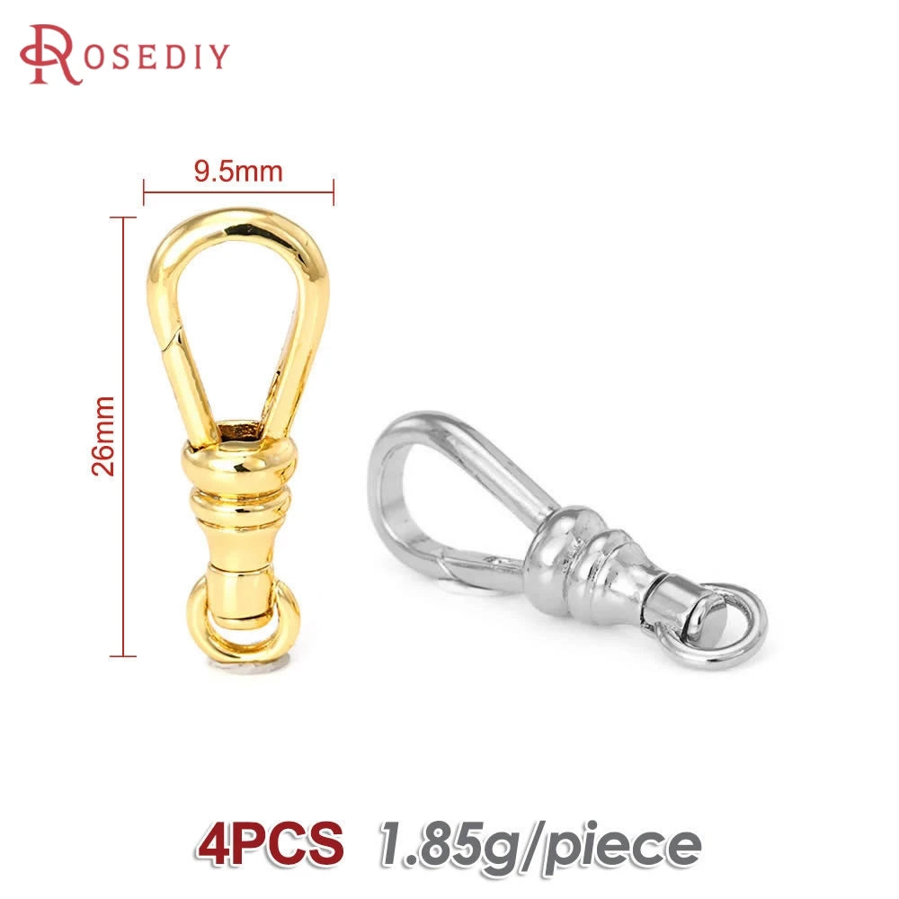 18K Gold Color Brass Rotatable Lobster Clasps Connect Clasps Jewelry Necklaces Bracelets Making Diy Findings Accessories Aurexia off
