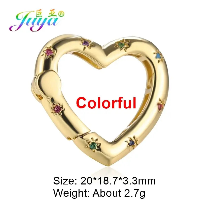 Juya DIY Decoration Carabiner Fastener Spring Lobster Screw Locket Clasps Accessories For Keychain Necklace Making Aurexia off