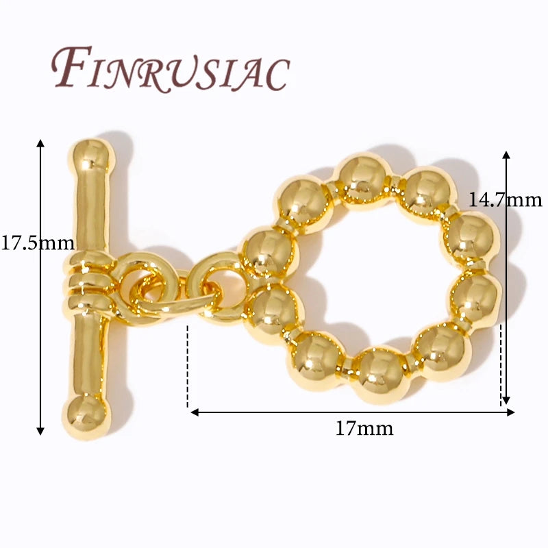 18K Gold Plated OT Toggle Clasp For Jewelry,Bracelets Clasps Connectors,DIY Accessories,Necklace Clasp Findings Aurexia off