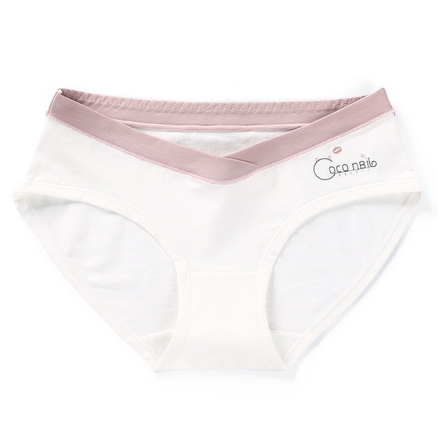 Leopard Print Cotton Maternity Low Waist Briefs for Summer Aurexia off