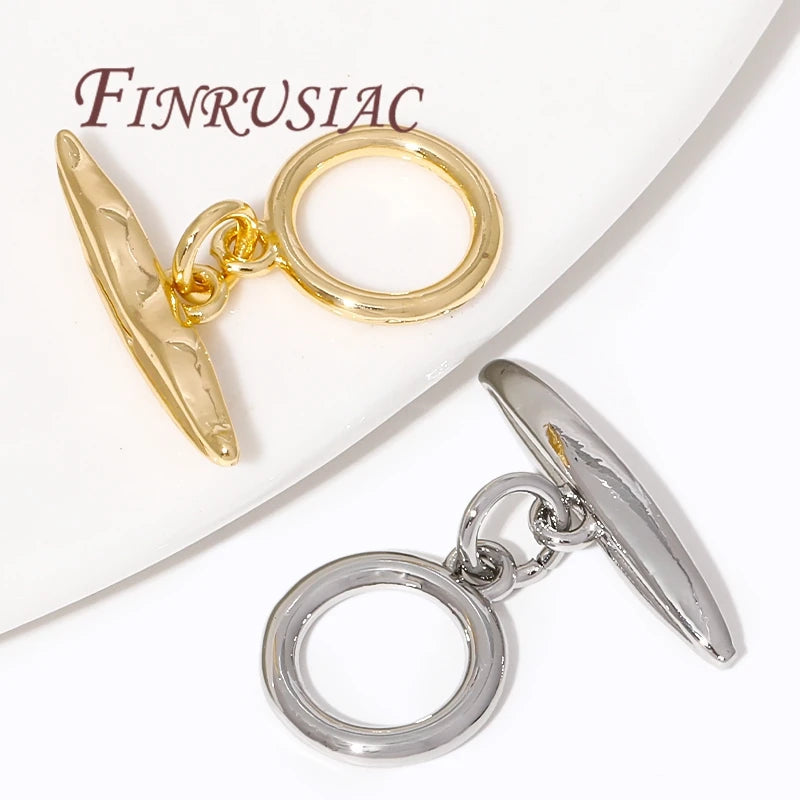 18K Gold Plated OT Toggle Clasp For Jewelry,Bracelets Clasps Connectors,DIY Accessories,Necklace Clasp Findings Aurexia off