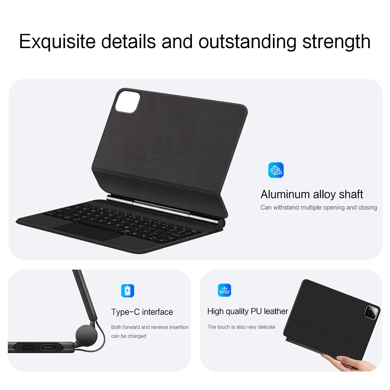 Magic Keyboard Folio For Xiaomi Pad 7 2024 Mi Pad 7 Pro 11.2" Tablet Smart Case for Xiaomi Pad 8 Spanish German keyboard cover Aurexia off