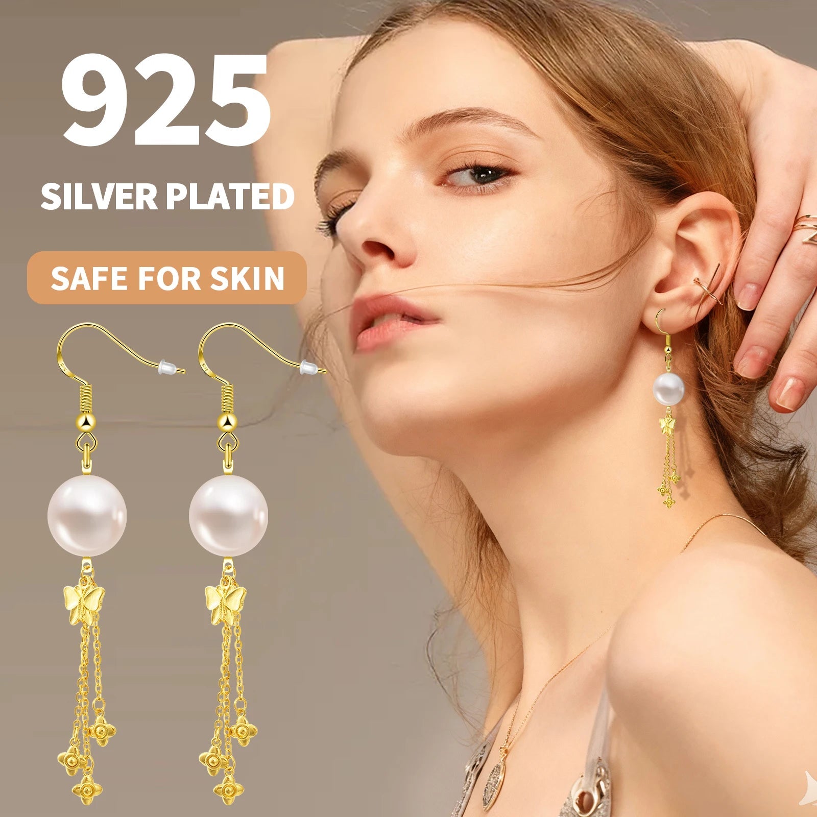 925 Silver/Gold Plated Earring Hooks for Jewelry Making, 900pcs Hypoallergenic Earring Making Kit,Earring Findings Jump Rings Aurexia off