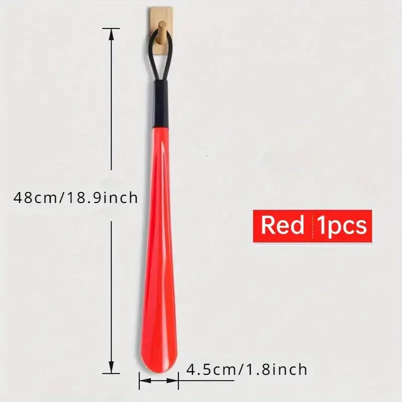 1 pc Extra long flexible plastic shoe horns do not require bending durable shoe spoons for pregnant women wearing shoe assistants