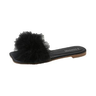 Women's Summer Fashion Flat Fur Slippers Aurexia off