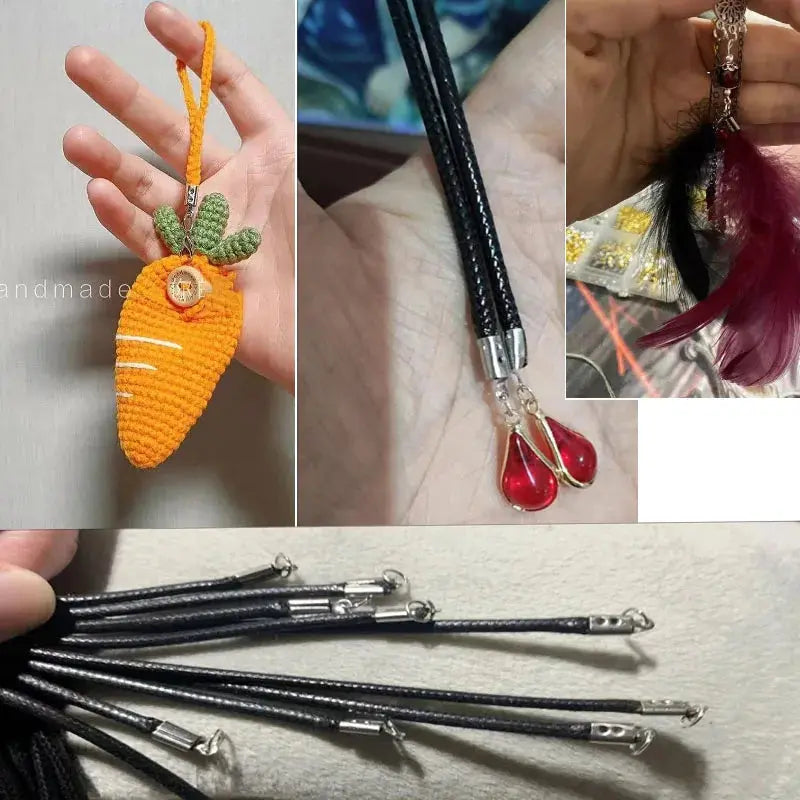 30-50pcs Stainless Steel Crimp End Clasps Fastener Connectors Cord Rope Clips for Necklace Bracelet Jewelry Making DIY Supplies Aurexia off