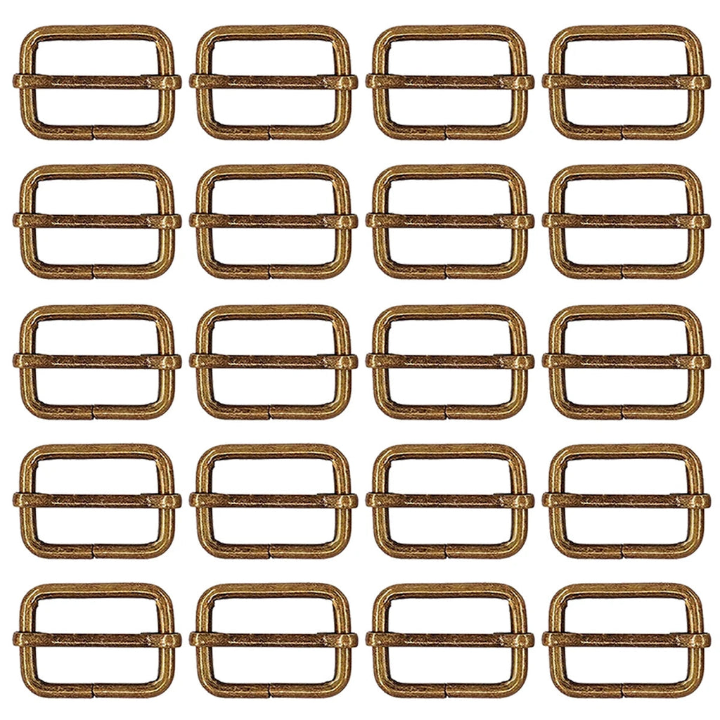 40/70/100 Pcs 25MM 3 Way Sliding Buckles, Adjustable Metal Webbing Buckle for Backpacks, Dog Collars, Purses and Bag Making Aurexia off