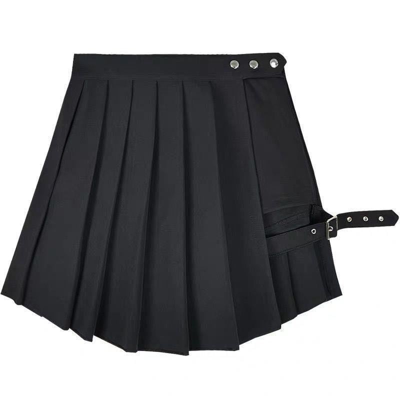 Punk Gothic High Waist Skirt for Women Aurexia off
