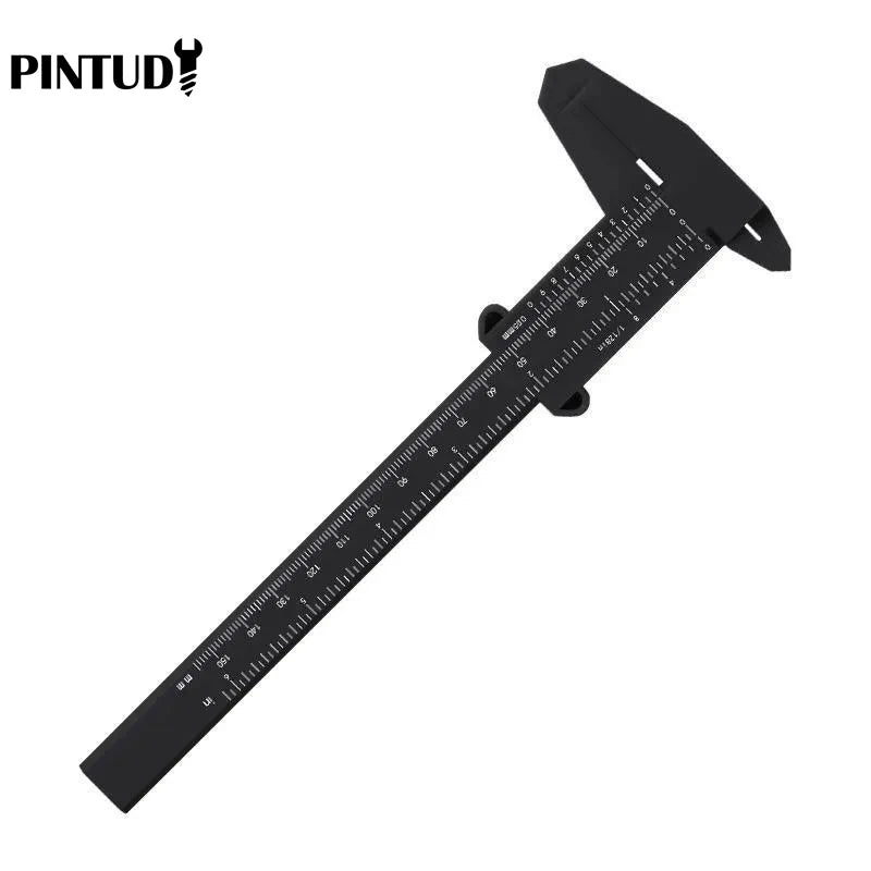 1PC Plastic Vernier Caliper Digital Display Caliper Mini Text Play Caliper Student Vernier Ruler 0 to 150mm Measuring Tool Aurexia off