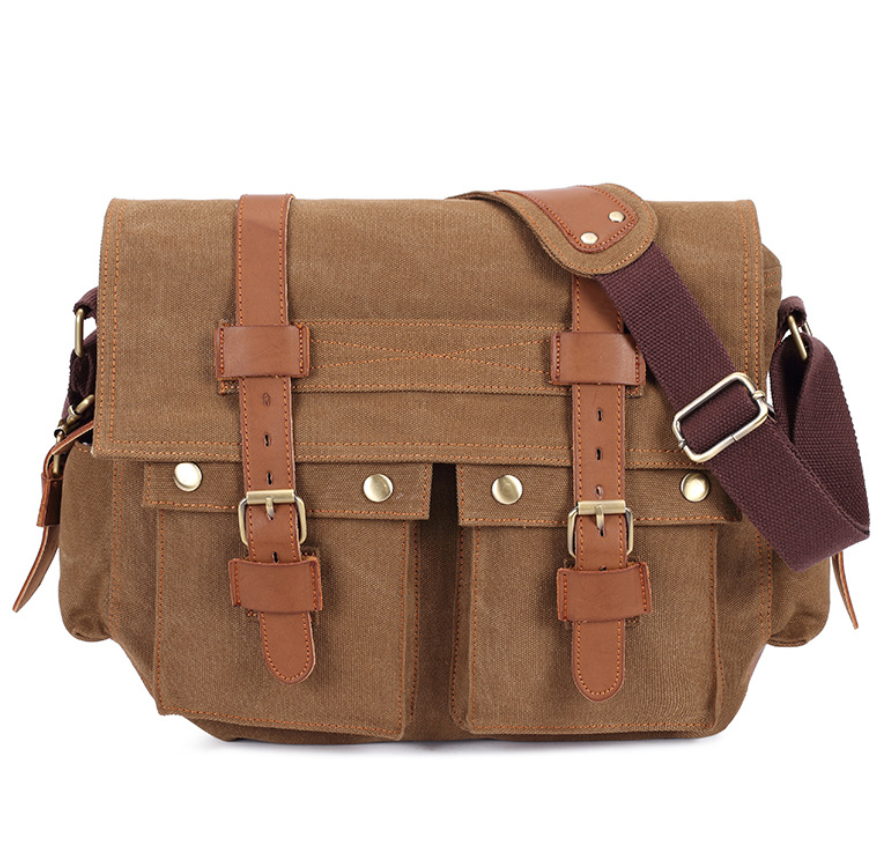 Men's Canvas Shoulder Bag, Business Crossbody Bag Aurexia off