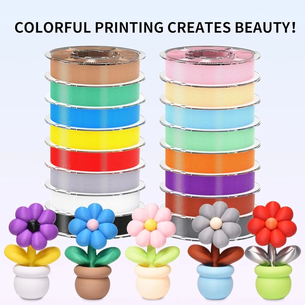 PLA+ Filament 16 Colors Bundle 1.75mm 200g Spools, Dimensional Accuracy +/- 0.02mm Aurexia off