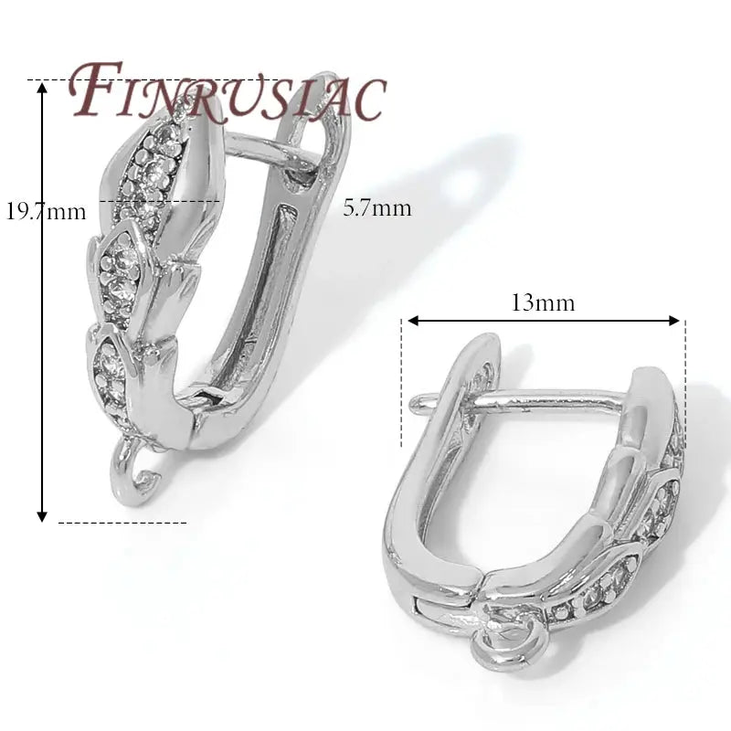 18K Gold Plated,Anti-Allergy Earring Hook Clasps,Supplies For Jewelry,Fasteners Earwires,Earrings Fixtures Accessories Aurexia off