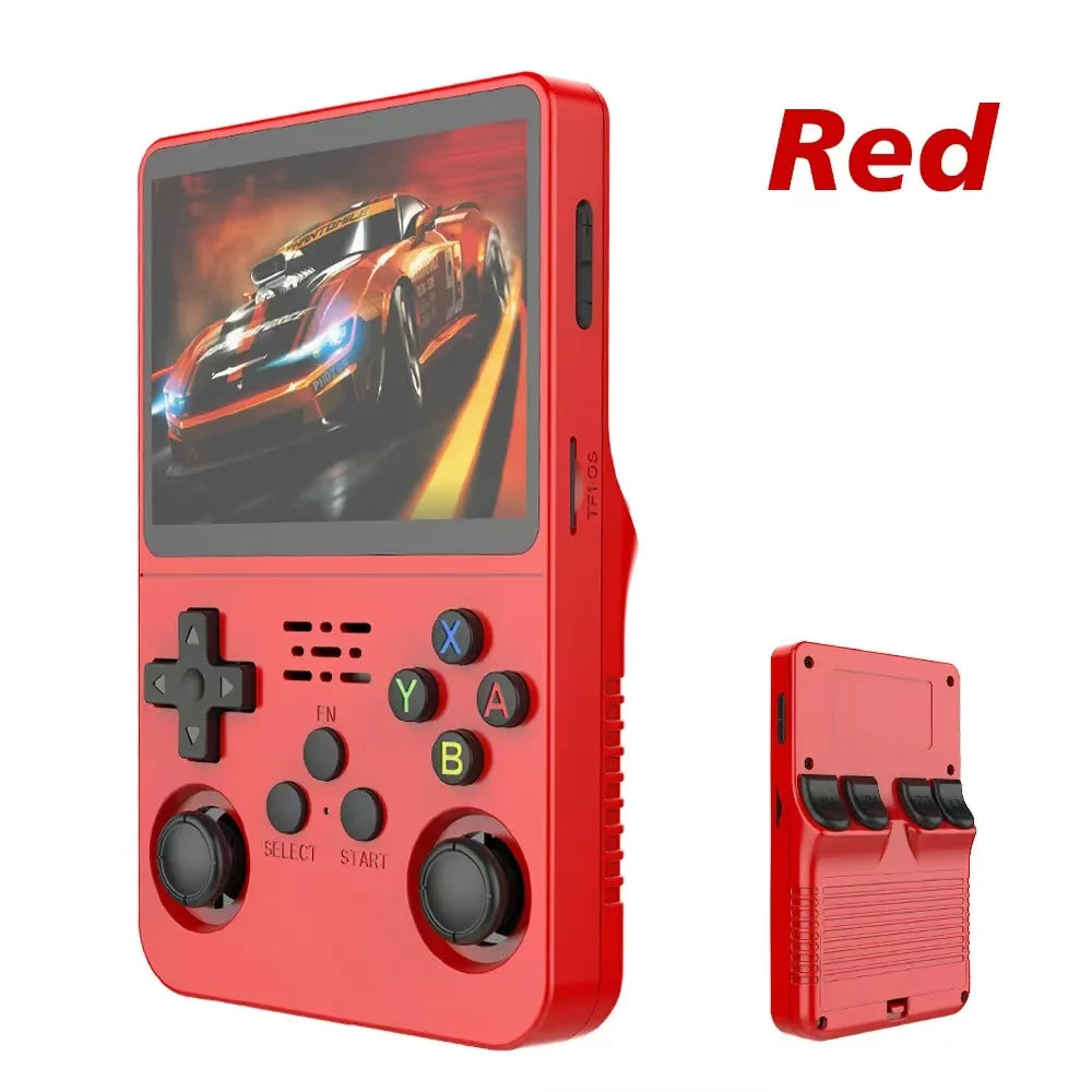 Portable R36S Handheld Game Player 3.5 Inch IPS Display 128GB Linux System Preloaded Retro Games Pocket Console