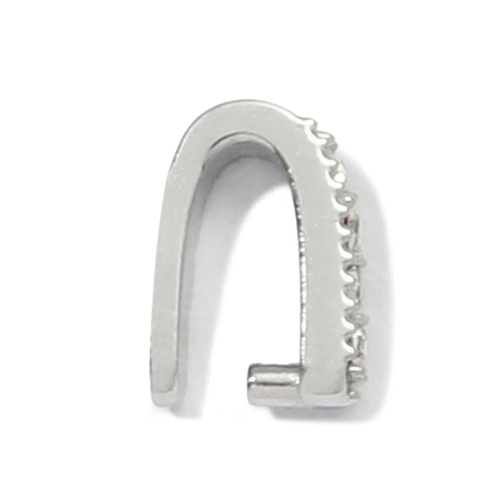 5Pcs/Lot Stainless Steel Clips Clasps Rhinestone Pinch Clip Bail Connectors For DIY Jewelry Findings Accessories Aurexia off