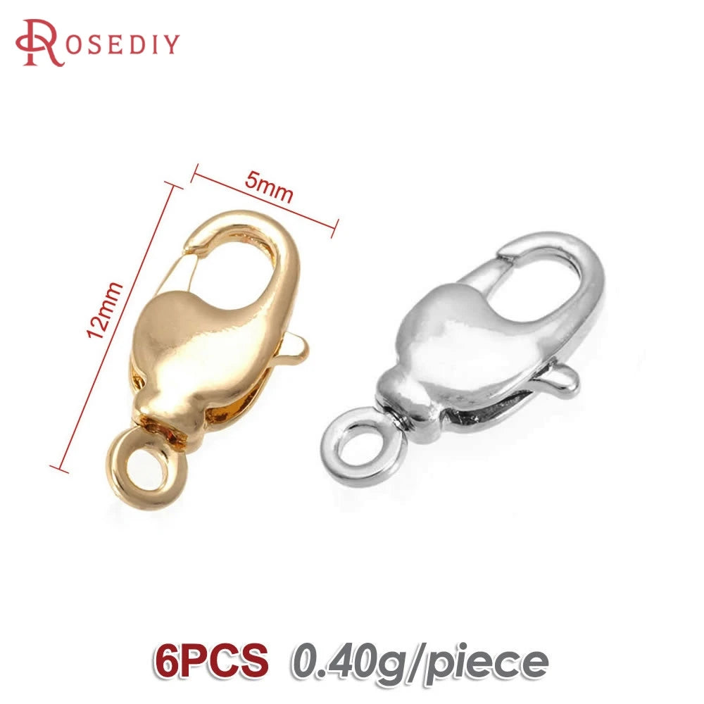 18K Gold Color Brass Rotatable Lobster Clasps Connect Clasps Jewelry Necklaces Bracelets Making Diy Findings Accessories Aurexia off