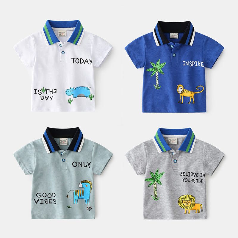 Korean Style Trendy Polo Shirt for Children Aurexia off