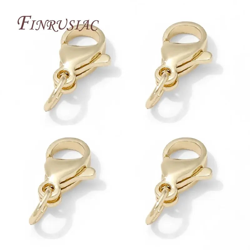 Stainless Steel Gold Plated 10mm Lobster Clasps,Locks For Jewelry Connectors DIY Bracelets Making Accessories,Clasps For Jewelry Aurexia off