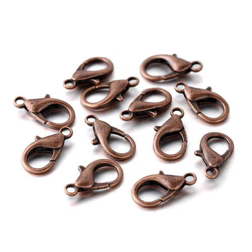10pcs/lot Multiple Size Lobster Clasps Necklace Hooks Bracelets Connector Findings DIY Chains Jewelry Making Supplies Wholesale Aurexia off