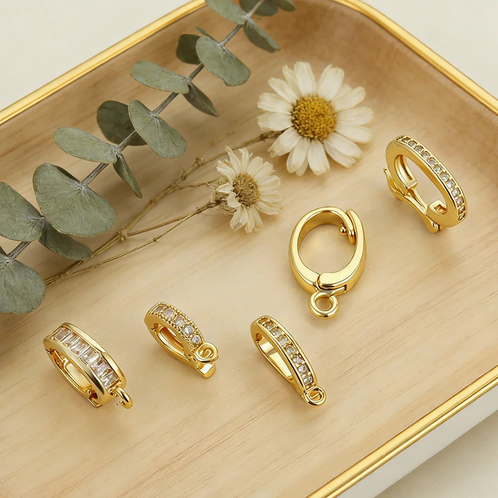 5pcs Fashion Bikini Button Charms Pendant For Jewelry Making Supplies Zircon Diy Earrings Bracelet Necklace Keychain Wholesale Aurexia off