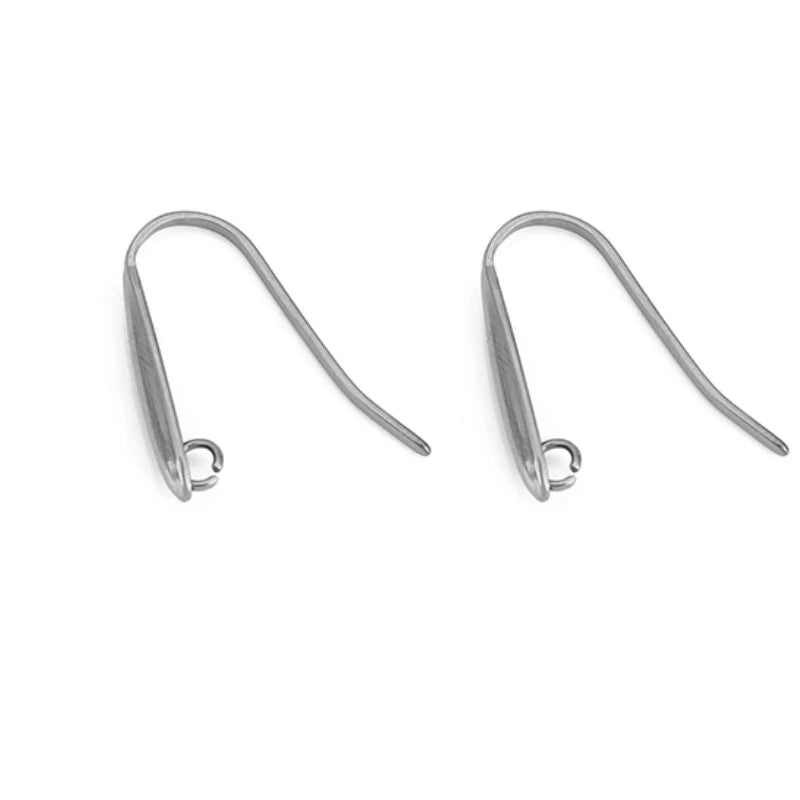 10pcs Never Fade Stainless Steel Earring Hooks Wire Making PVD Hypoallergenic Earrings Clasps Supplies For Diy Jewelry Findings Aurexia off