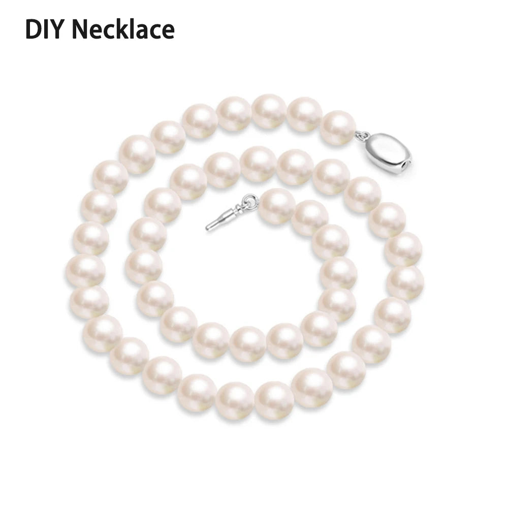 5 Pcs Titanium Steel Necklace Buckles Stainless Steel Saddle Buckle Non Rusting DIY Pearl Necklace Connecting Jewelry Making Aurexia off