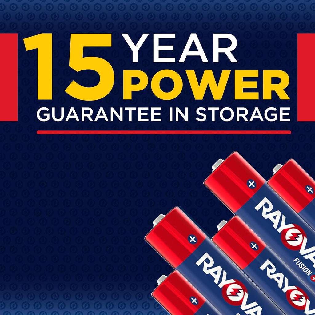 Fusion AA Batteries (8 Pack), Double a Alkaline Batteries